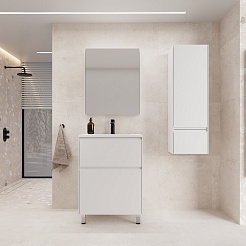 Style Line Тумба с раковиной Лима 60 Plus эмаль белая матовая – фотография-10